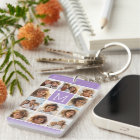 Lavender Instagram Photo Collage Custom Monogram