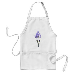 Lavender Iris and Buds Standard Apron