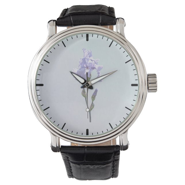 Lavender Iris and Buds Watch (Front)