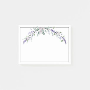 Lavender Ivory Rose and Eucalyptus Post-it Notes