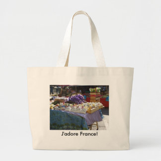Lavender, J'adore France! Large Tote Bag