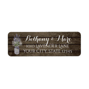 Lavender Jar and Barn Wood Address