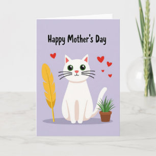 Lavender Kitty Pattern Card
