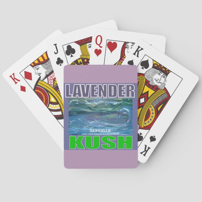 LAVENDER KUSH PLAYING CARDS (Back)
