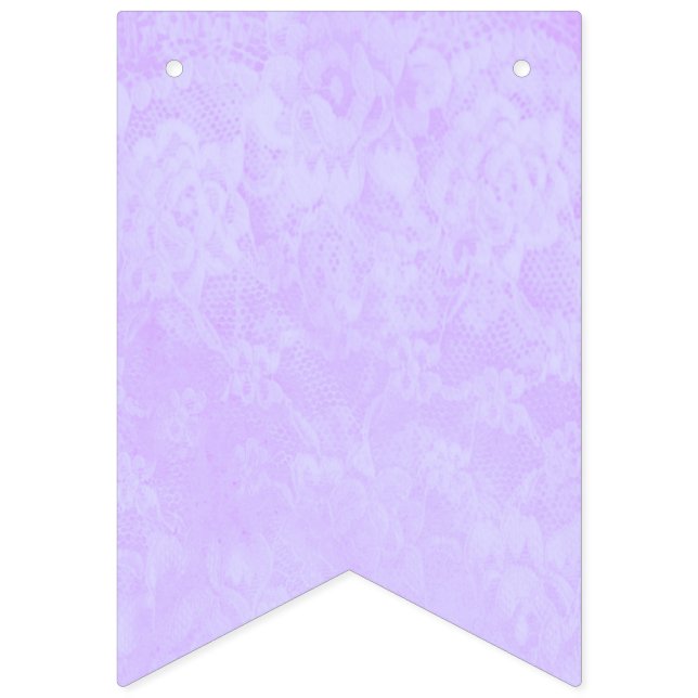 Lavender Lace Bunting Flags (First Flag)