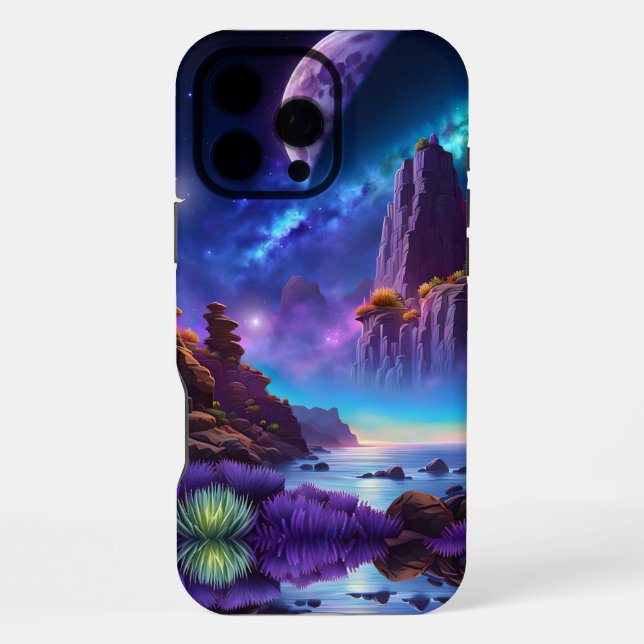 Lavender Landscape Fantasy iPhone Case (Back)
