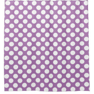 Lavender: Large white Polka Dot Pattern