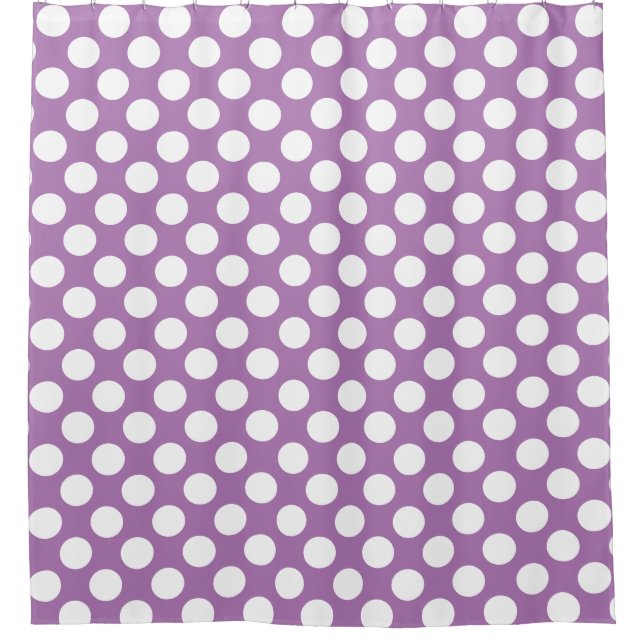 Lavender: Large white Polka Dot Pattern (Front)