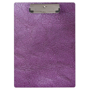 Lavender leather clipboard