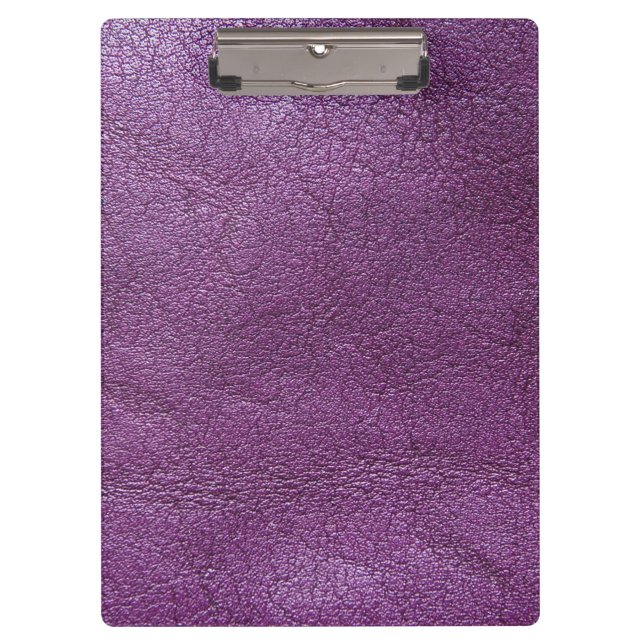 Lavender leather  clipboard (Front)