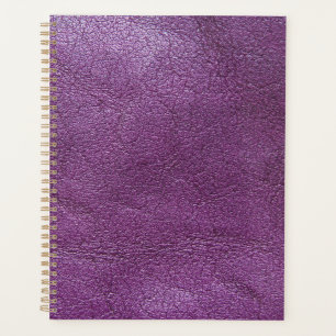 Lavender leather planner