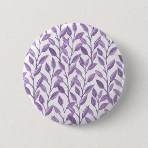 Lavender Leaves 2 Inch Round Button