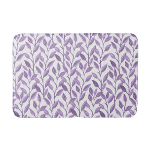 Lavender Leaves Bath Mat