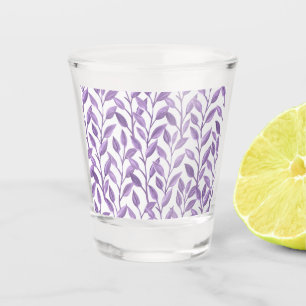 Lavender Leaves Shot Glass