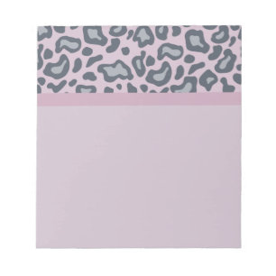 Lavender Leopard Print Notepad