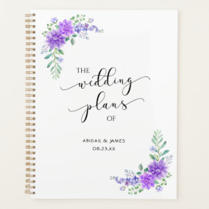 Lavender Lilac Floral Wedding Planner 
