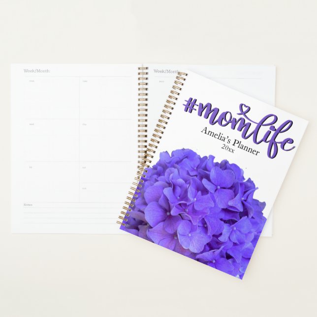 Lavender lilac purple flowers floral #momlife planner (Display)