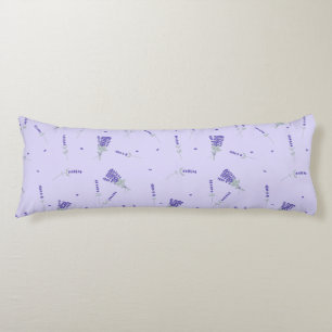 Lavender Lilac Wildflower Floral Botanical Body Pillow