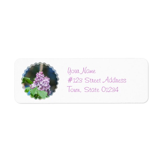 Lavender Lilacs Mailing Labels (Front)