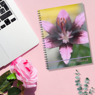 Lavender Lily Spiral Notebook