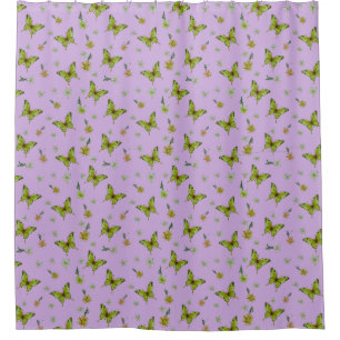 Lavender Lime Floral Throw Blanket