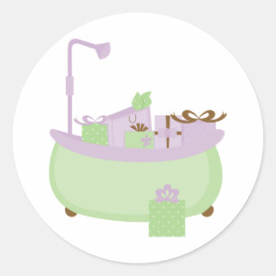 Lavender & Lime Tub Stickers