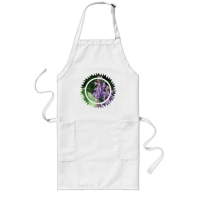 Lavender Long Apron (Front)
