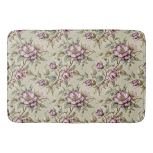 Lavender Long Stem Roses Bath Mat
