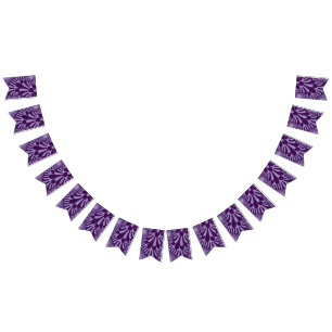 Lavender Loop Bunting Flags