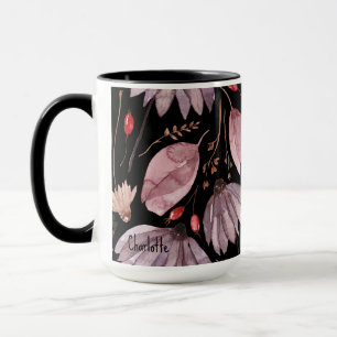 Lavender Lotus Flowers Mug