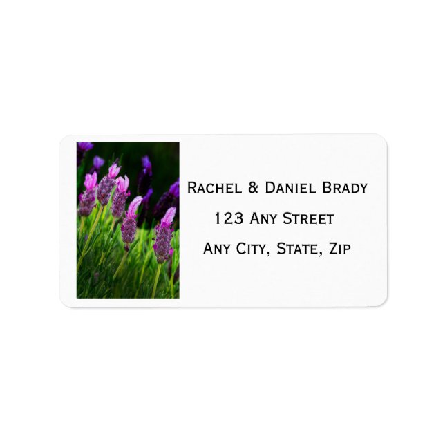 Lavender, Love & Devotion, Wedding Label (Front)