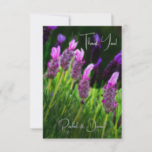 Lavender, Love & Devotion, Wedding Thank You Card