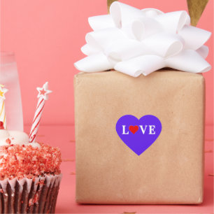 Lavender LOVE Heart Sticker