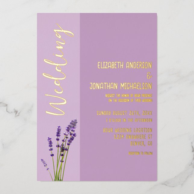 Lavender Love Wedding (Front)