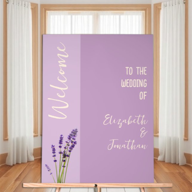 Lavender Love Wedding Acrylic Sign (Creator Uploaded)