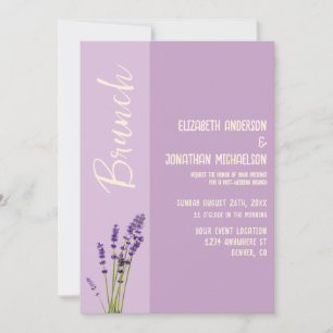 Lavender Love Wedding Brunch Invitation