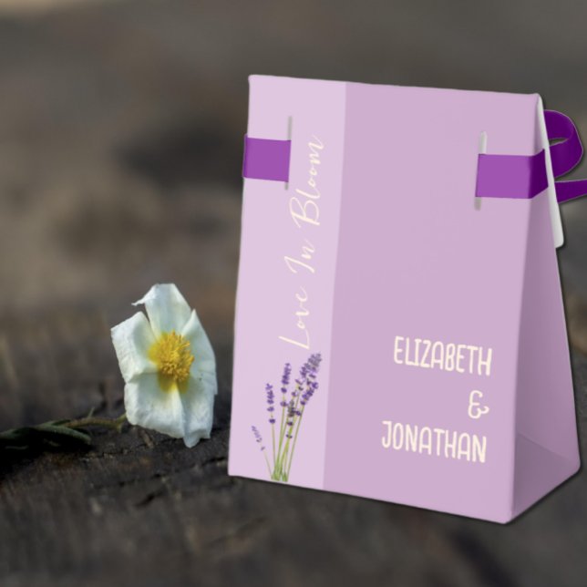 Lavender Love Wedding Favor Box (Creator Uploaded)