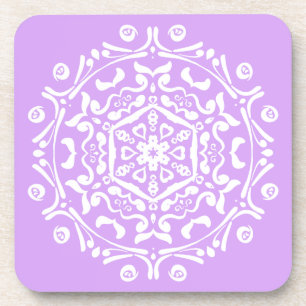Lavender Mandala Coaster