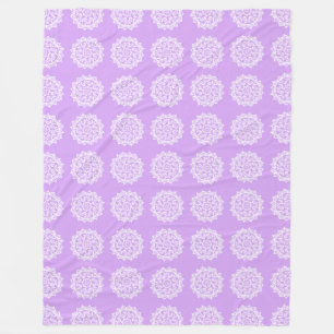 Lavender Mandala Fleece Blanket