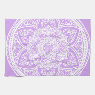 Lavender Mandala Kitchen Towel