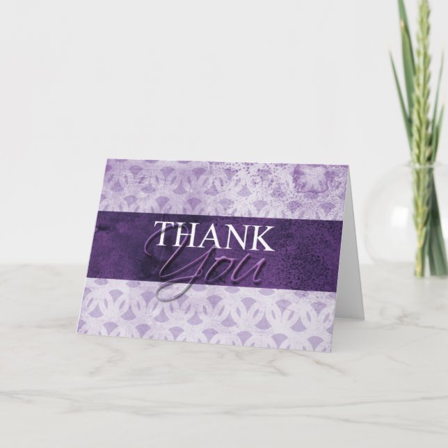 Lavender Merci Cartes Simple Blank Inside (Devant)