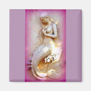 lavender mermaid magnet
