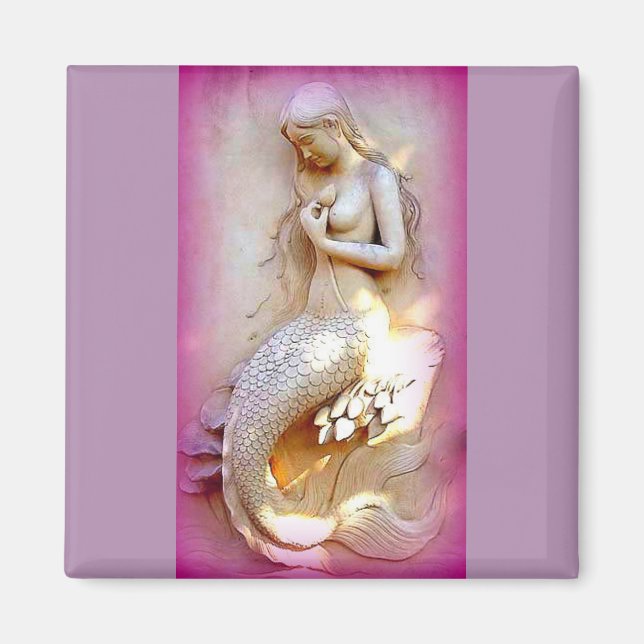 lavender mermaid magnet (Front)