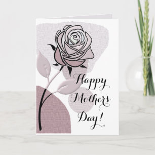 Lavender Mist Artistic Rose Happy Mother's Day  Card