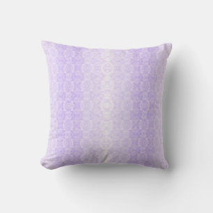 Lavender Mist Damask Throw Pillow