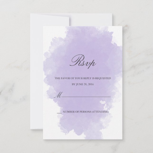 Lavender Mist | Response Card (Front)