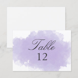 Lavender Mist   Table Number Card