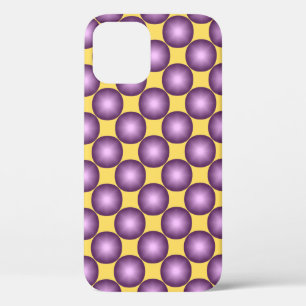 Lavender Modern Polka Dot iPhone 12 Case