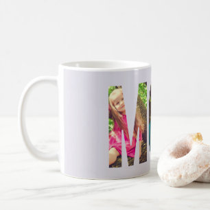 Lavender MOM Mother's Day Photo Collage Coffee Mug