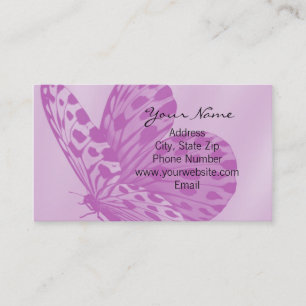 Lavender Monarch Butterfly Business Card